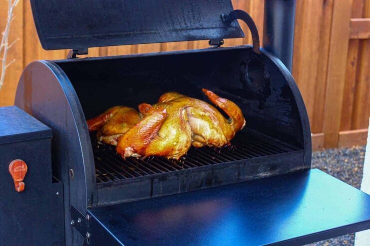 turkey in Smoker